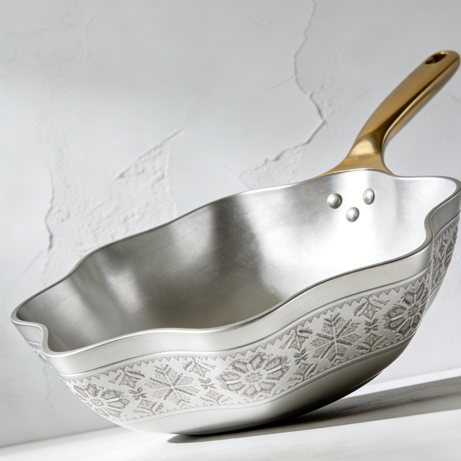 Wok ze stali nierdzewnej 