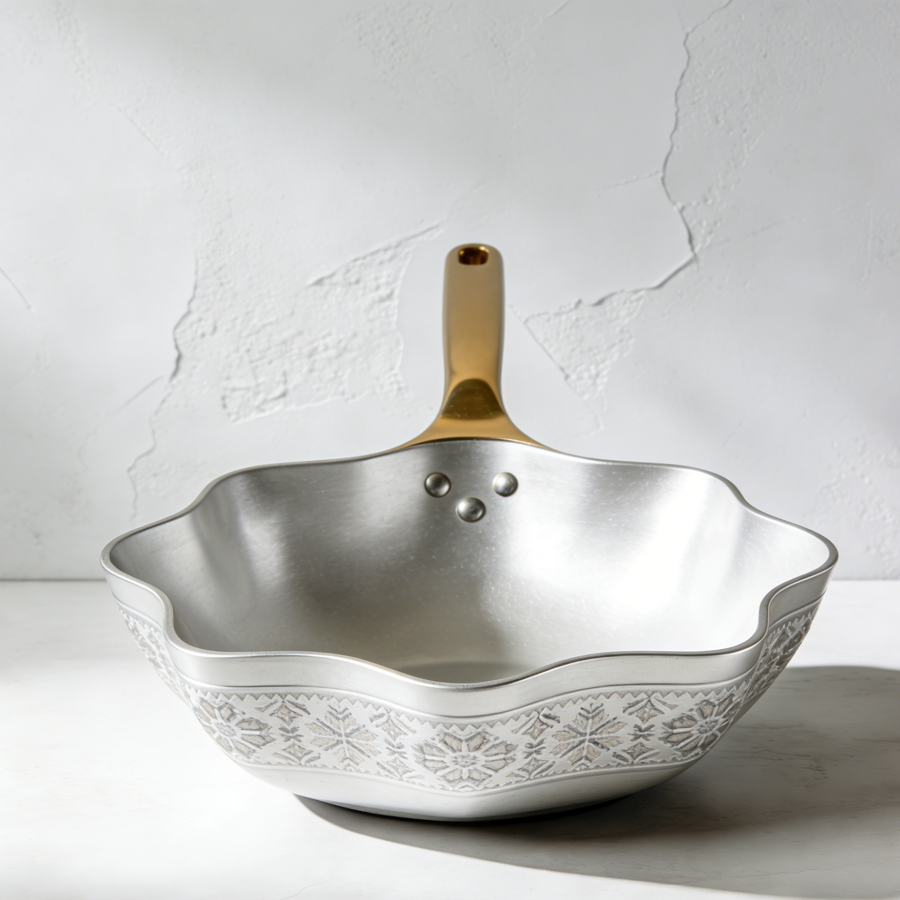 Wok ze stali nierdzewnej 