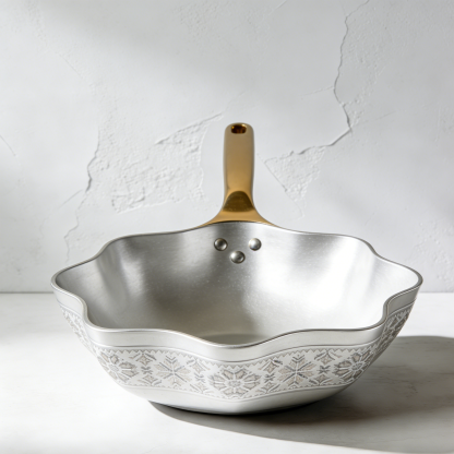 Wok ze stali nierdzewnej 