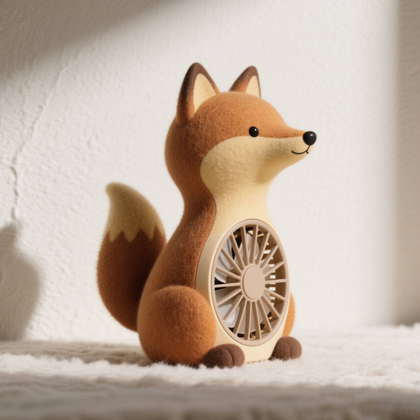 Filc anyagú róka alakú ventilátor, 2 db-os szett