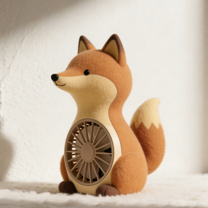 Filc anyagú róka alakú ventilátor, 2 db-os szett