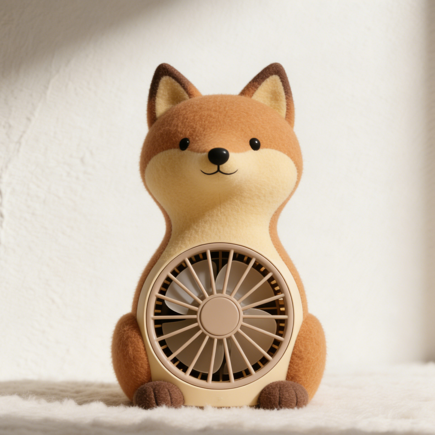 Filc anyagú róka alakú ventilátor, 2 db-os szett