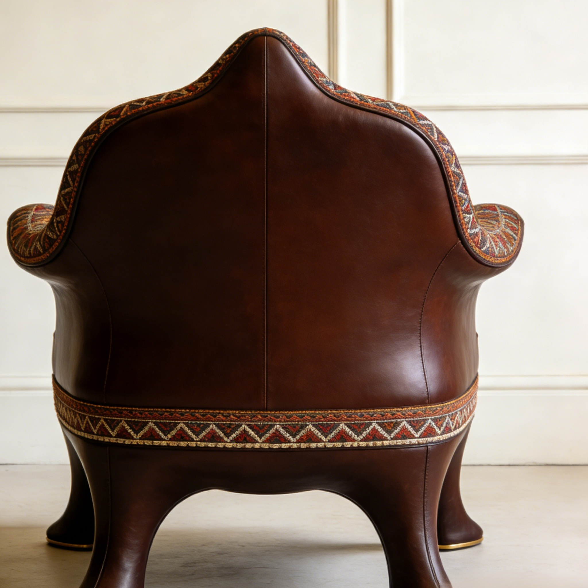 Jednoosobowa kanapa ze skóry