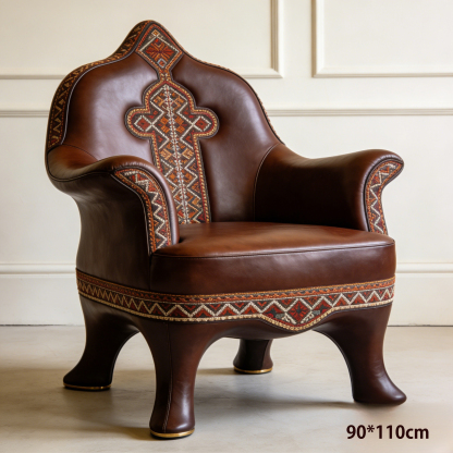 Jednoosobowa kanapa ze skóry