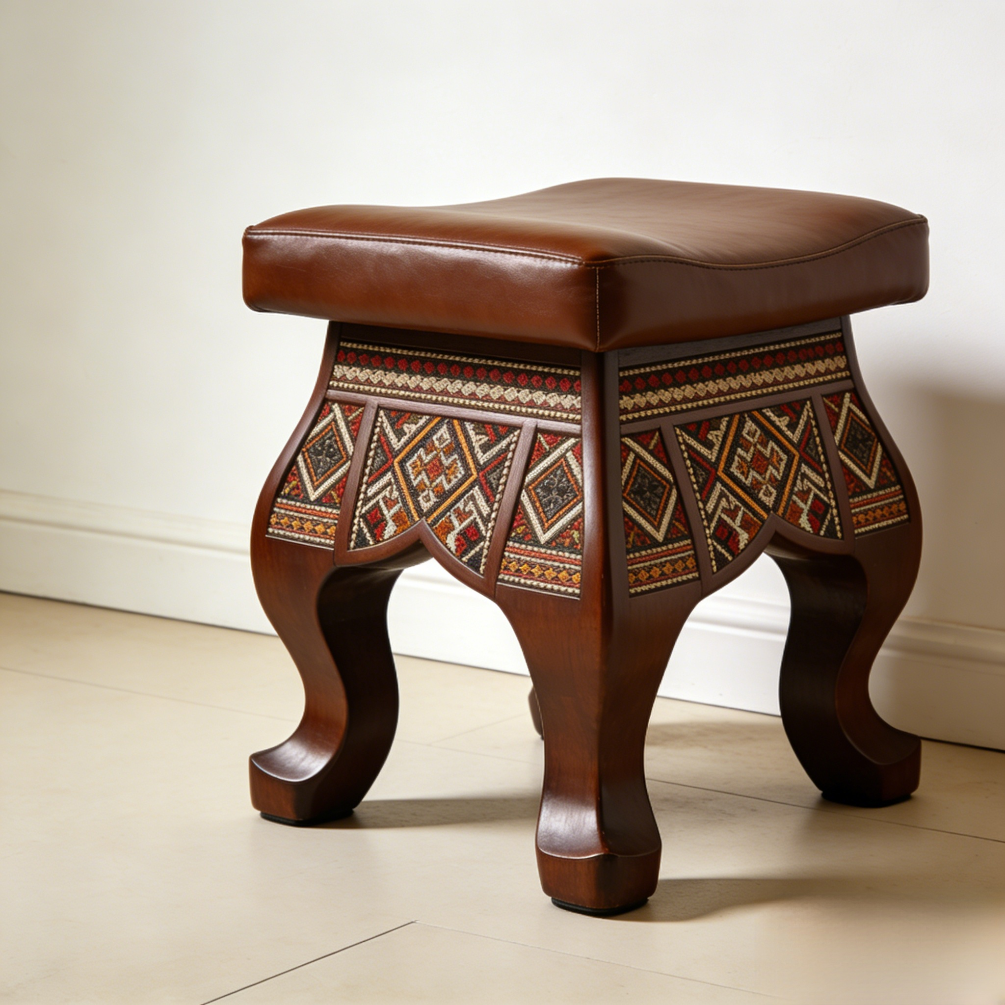 Skórzana ławka na buty