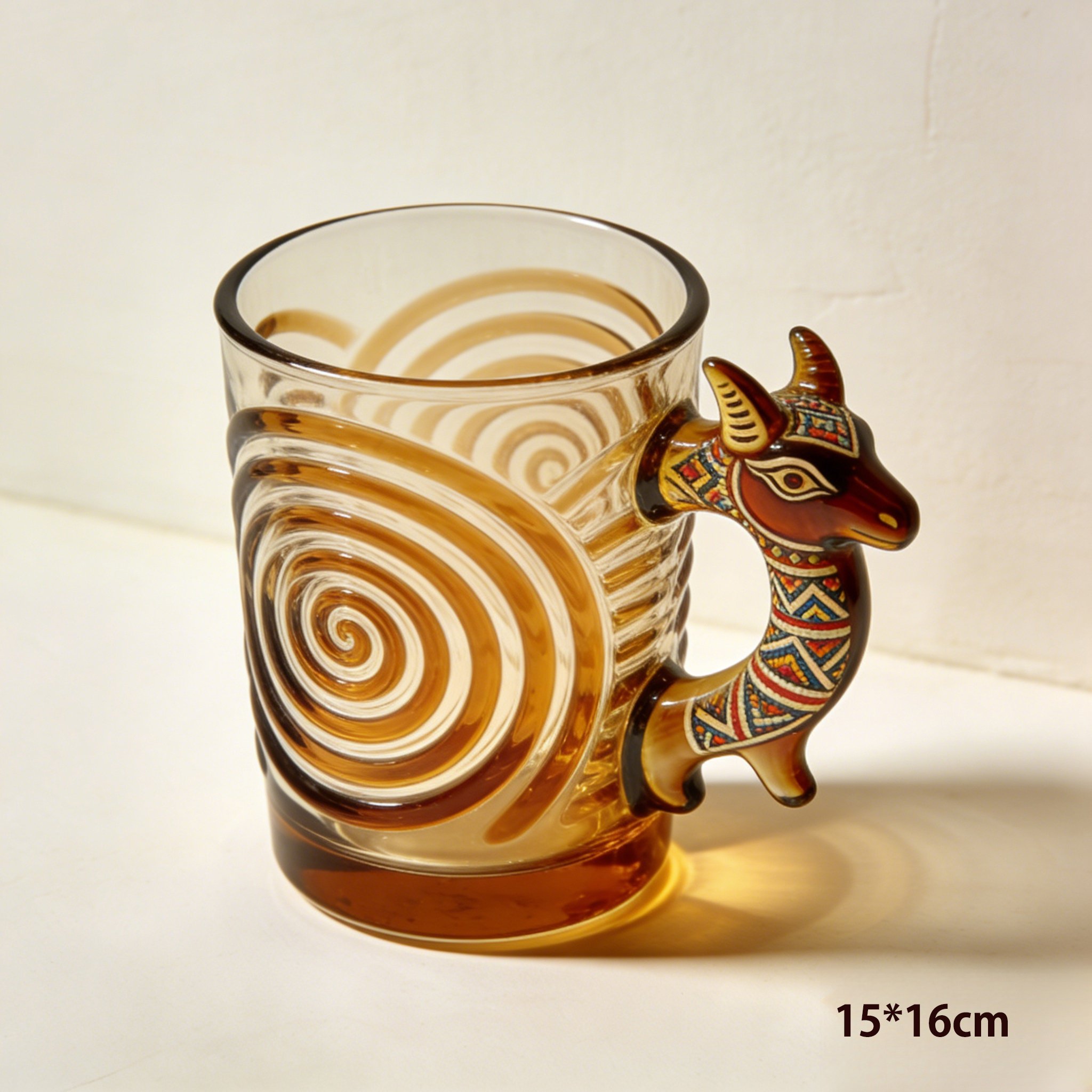 Oryginalny kubek myśliwski z rogami jelenia