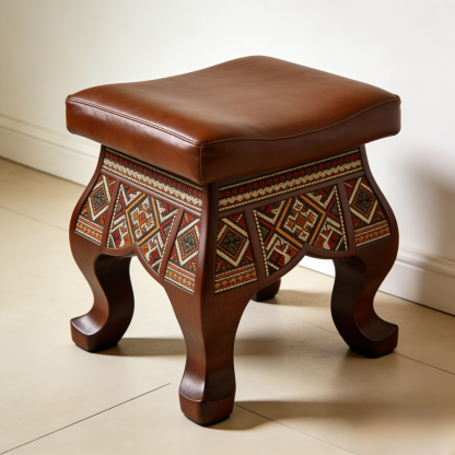 Skórzana ławka na buty