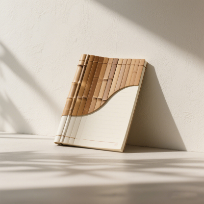 Bambuszcsomós dizájnú jegyzetfüzet (5 db)