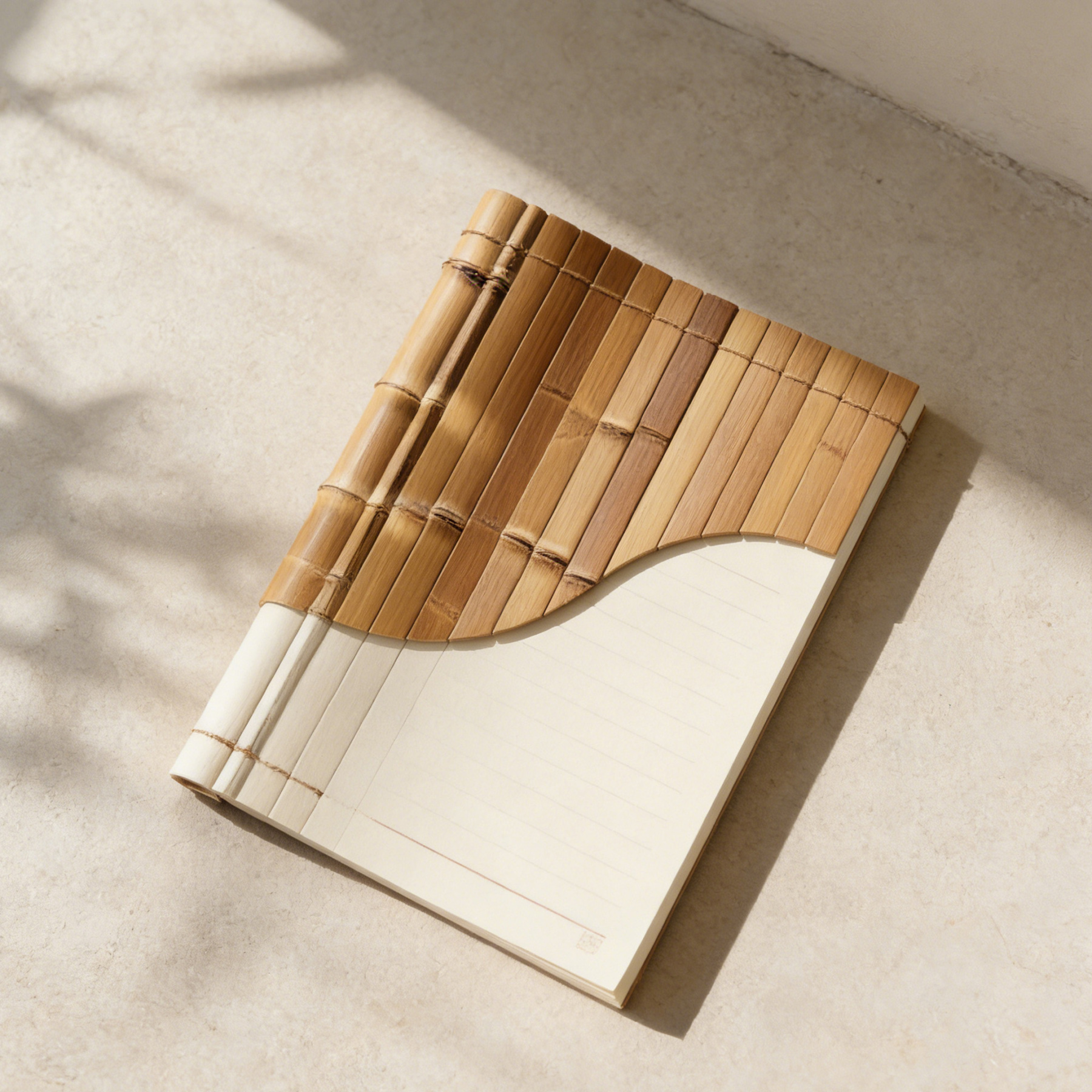 Bambuszcsomós dizájnú jegyzetfüzet (5 db)