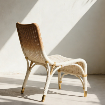 Kézzel készített fonott szék