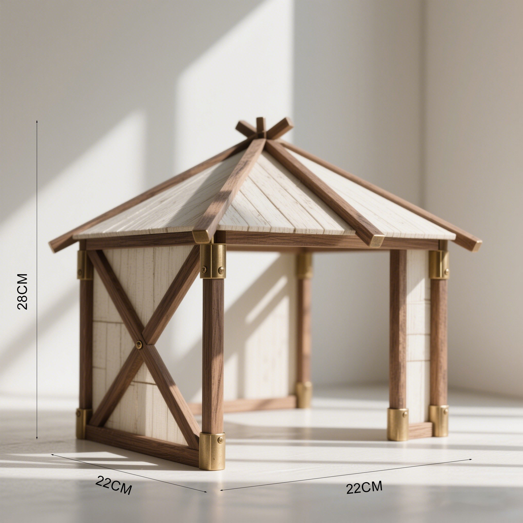 Dekoratív pavilon modell természetes környezetben