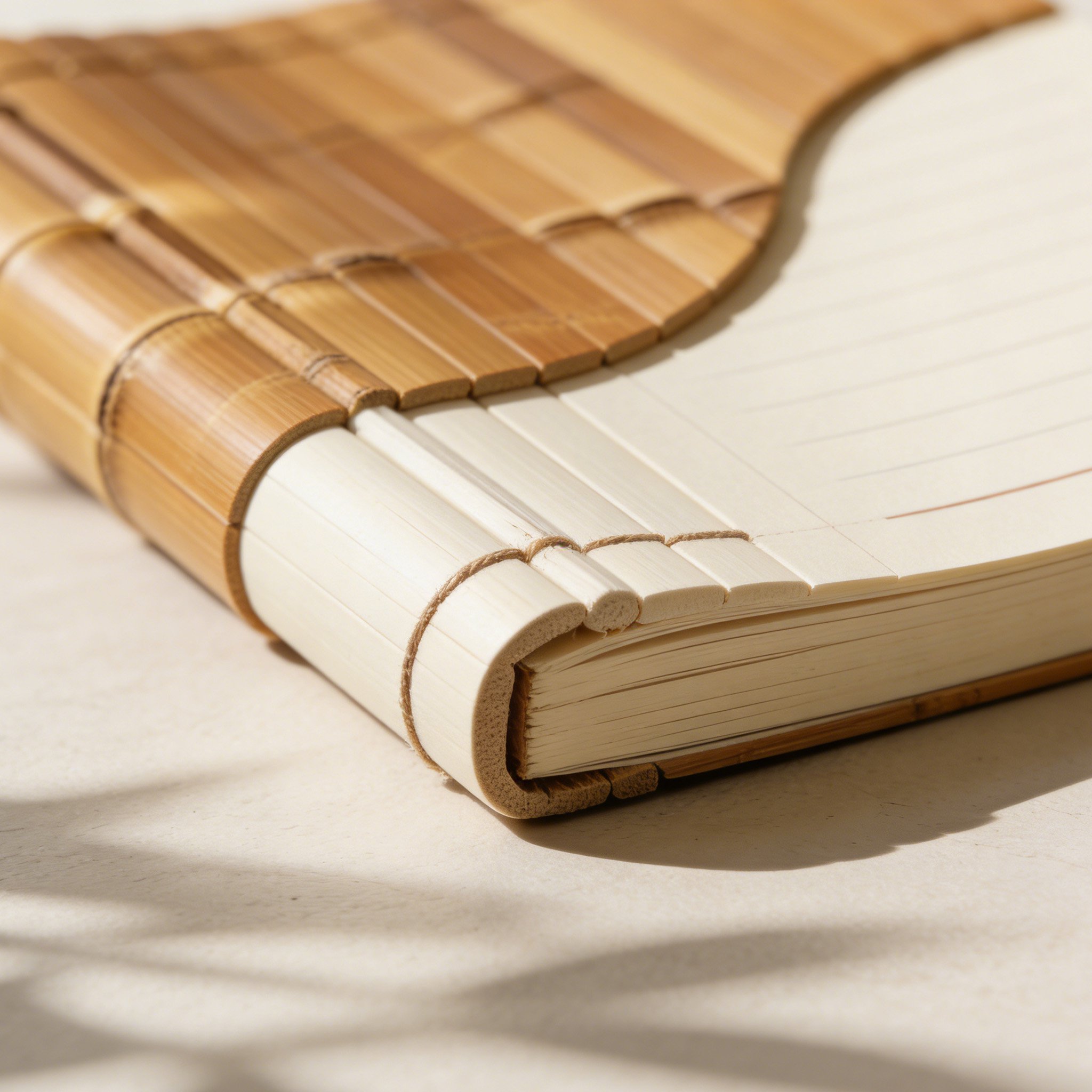 5 db bambuszcsomós jegyzetfüzet egymás mellett