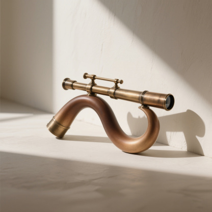 Antik stílusú teleszkóp dekoráció