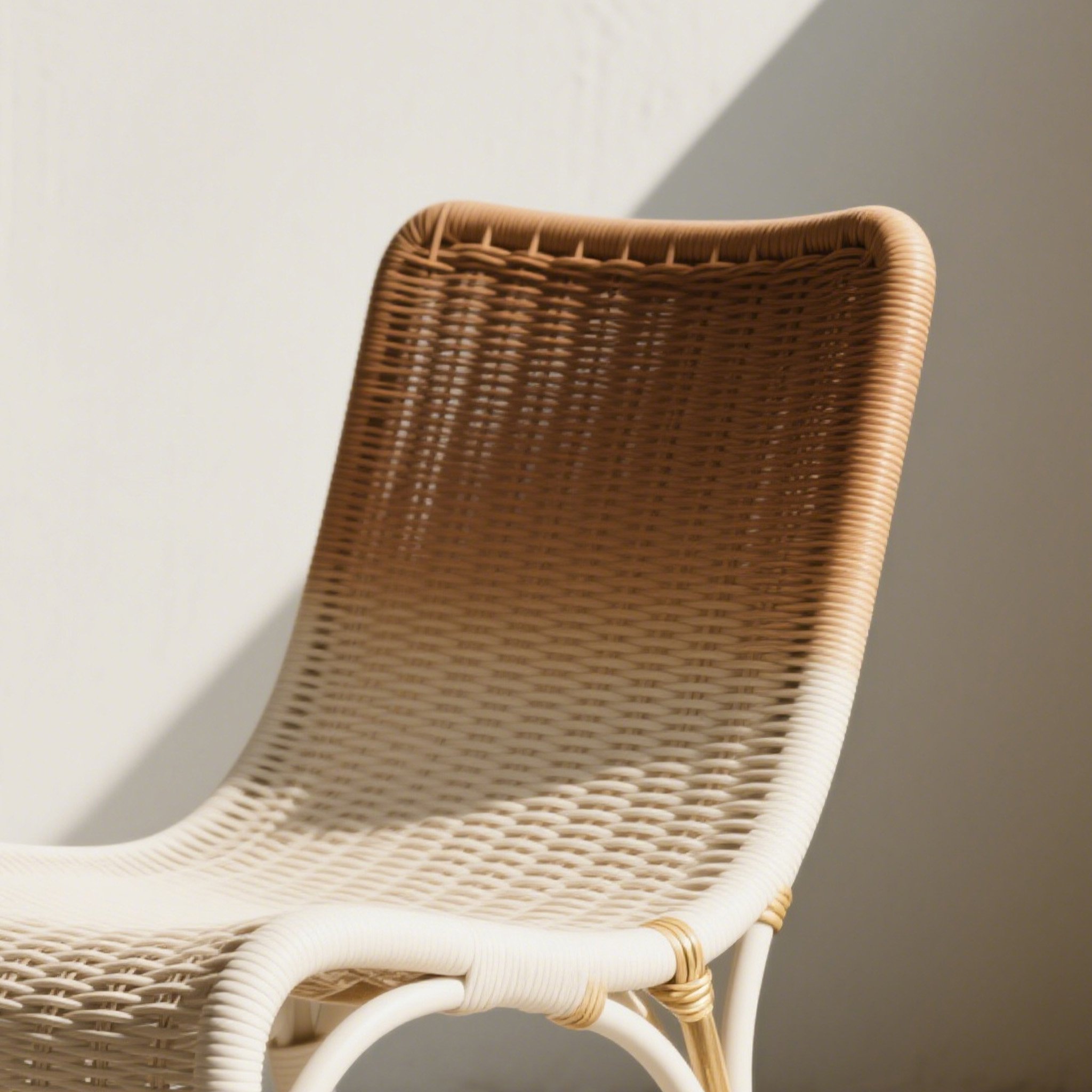 Kézzel készített fonott szék természetes anyagokból