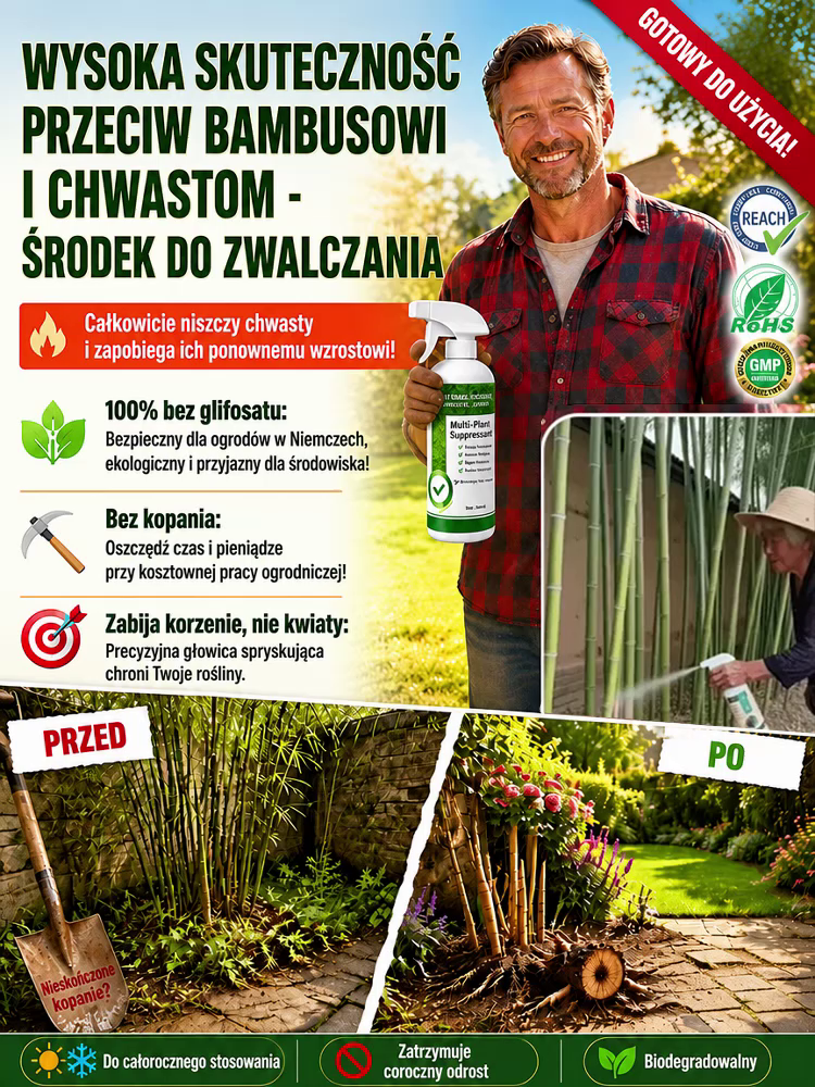 🌱 Masz dość ciągłego wyrywania chwastów w pełnym słońcu? 🌾Poznaj innowacyjny spray opracowany przez topowych niemieckich naukowców! 🇩🇪