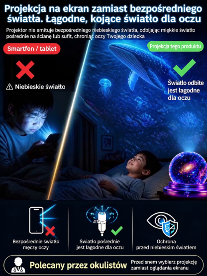 🌌 Projektor 5D Ocean & Kosmos – Magia relaksu w Twoim domu!