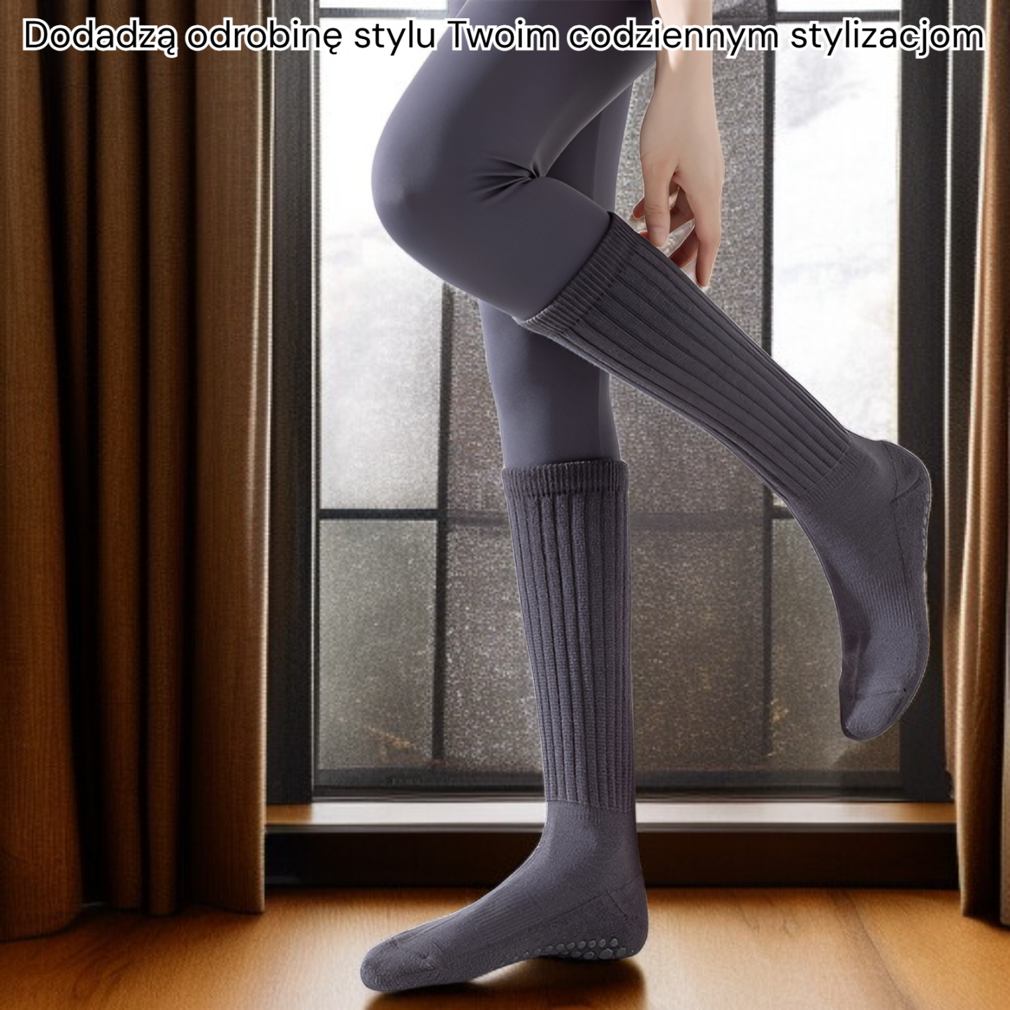 Pończochy z opadającym dekoltem