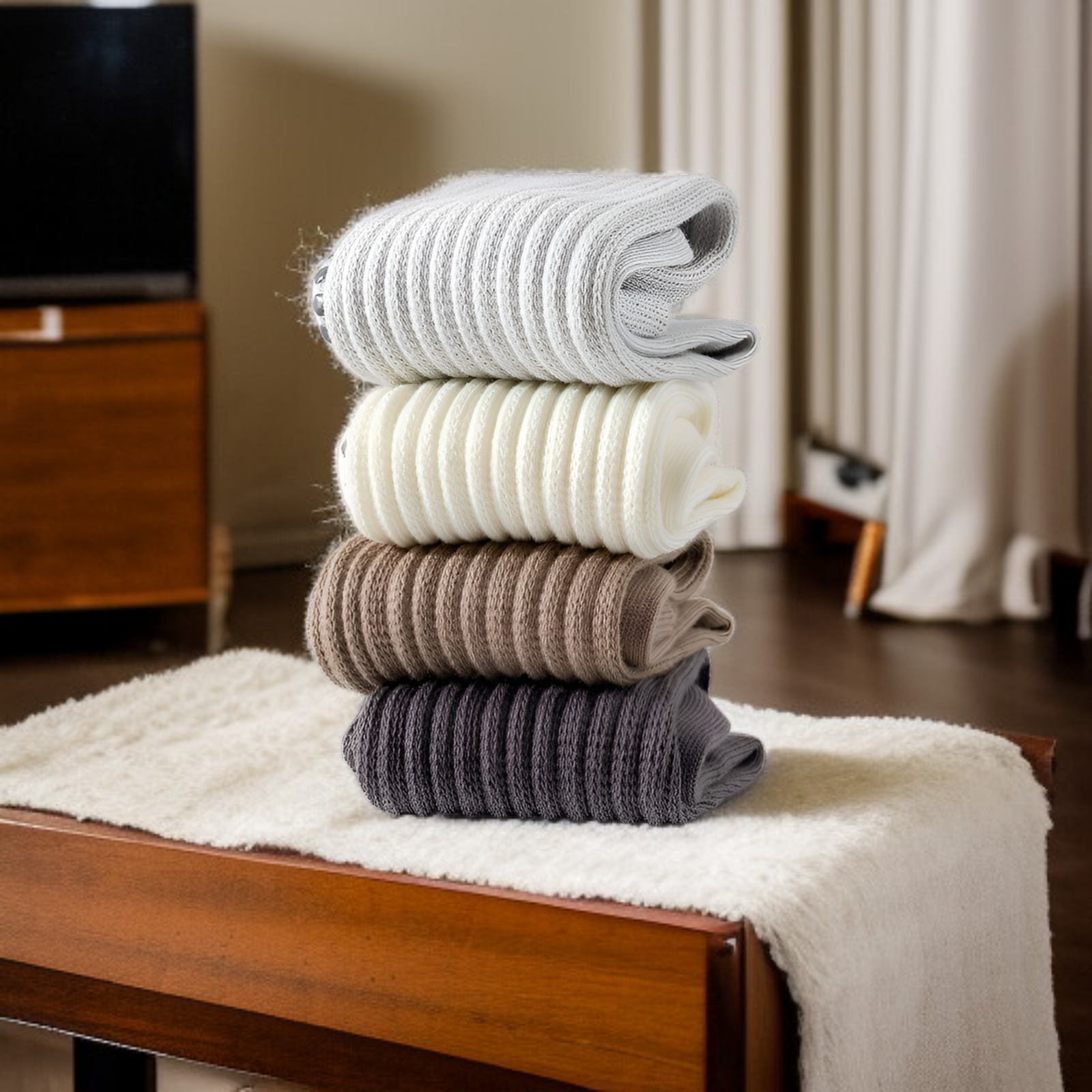 Pończochy z opadającym dekoltem