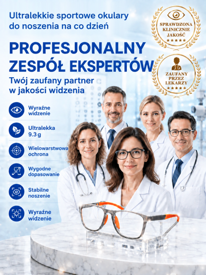 Bez badania wzroku! Okulary progresywne AI: ostre widzenie z bliska i z daleka w jednych okularach!