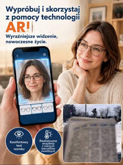Bez badania wzroku! Okulary progresywne AI: ostre widzenie z bliska i z daleka w jednych okularach!