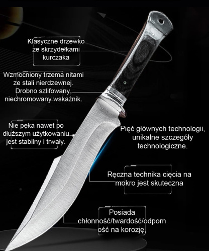 Tajna broń szefa kuchni Michelin: ręcznie kuty nóż, ostry, trwały i nierdzewny