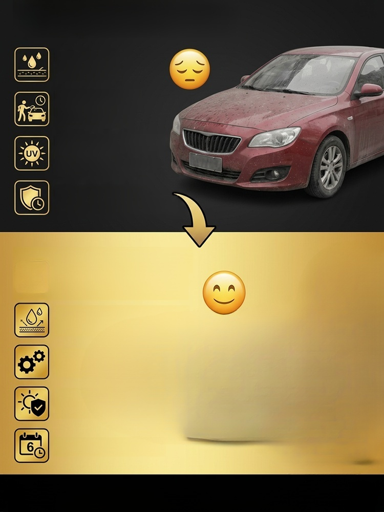 Płyn do pielęgnacji połysku i powłoki ochronnej na zarysowania samochodu