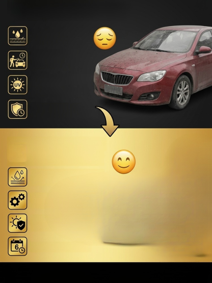 Płyn do pielęgnacji połysku i powłoki ochronnej na zarysowania samochodu