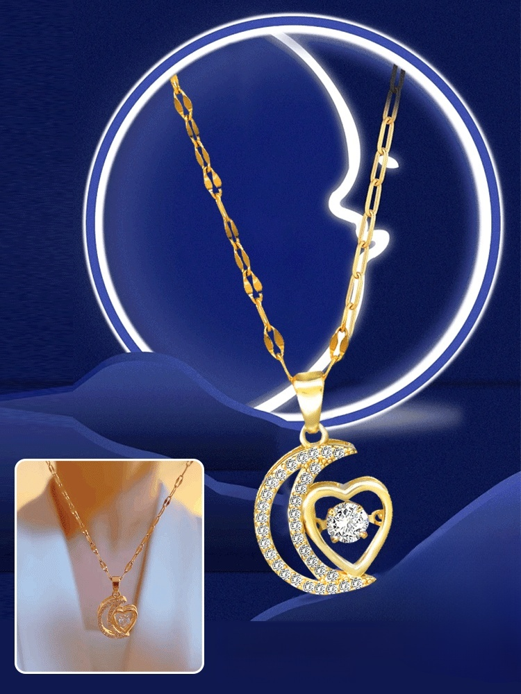 Elegancki naszyjnik w kształcie serca—Wyśmienity wykonany na zamówienie