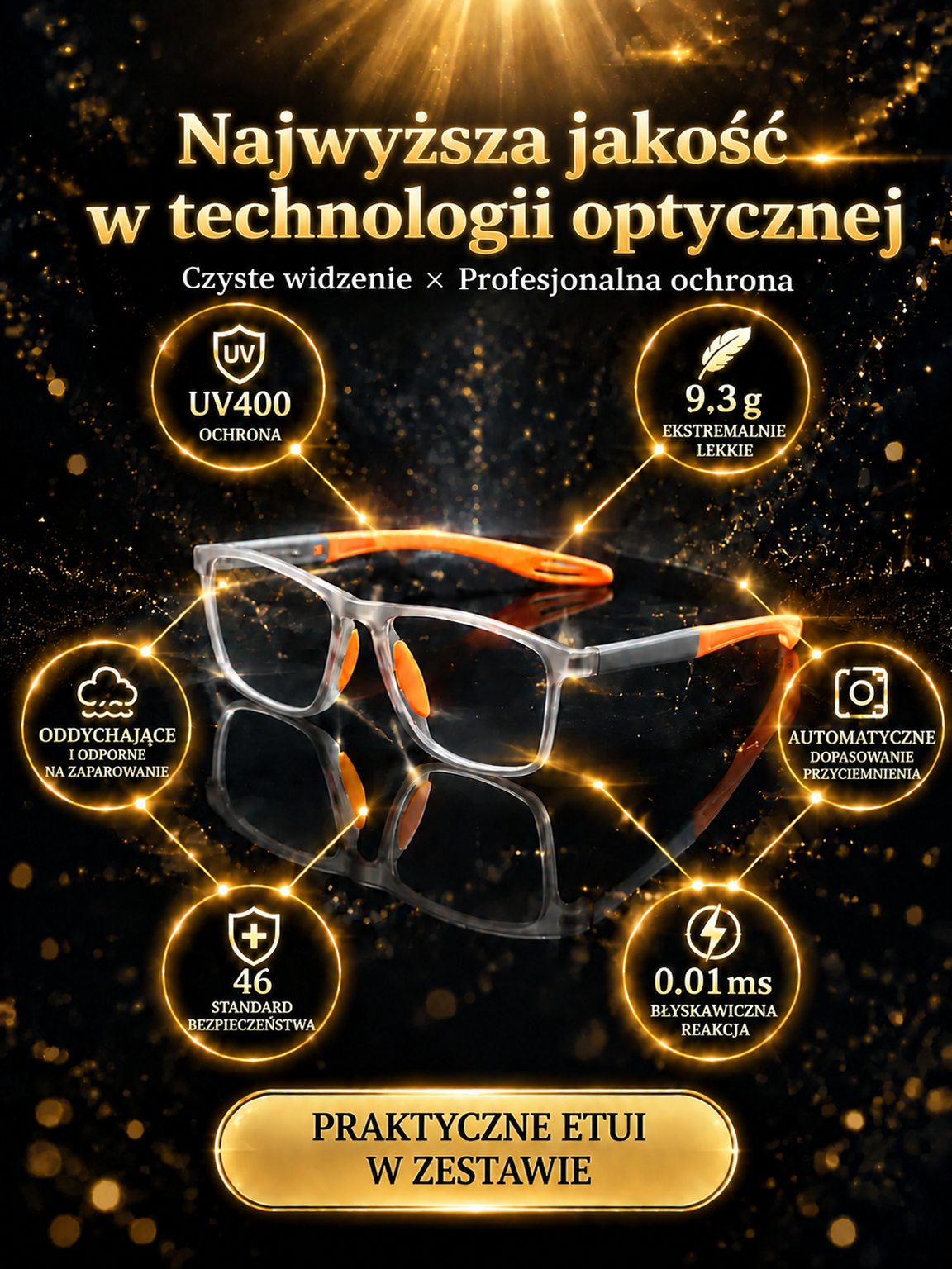 Bez badania wzroku! Okulary progresywne AI: ostre widzenie z bliska i z daleka w jednych okularach!