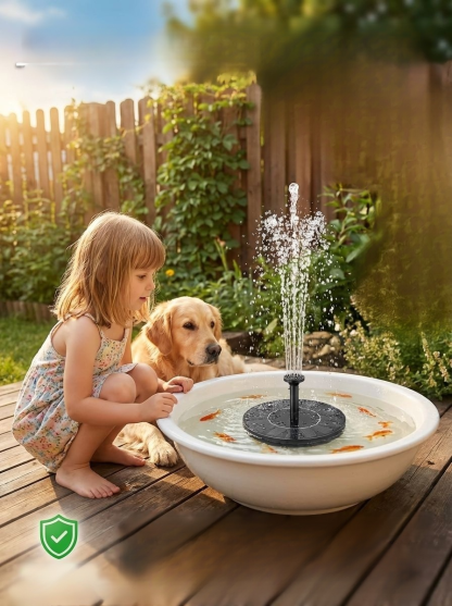 0 Elektryczna fontanna zasilana energią słoneczną z funkcją napowietrzania