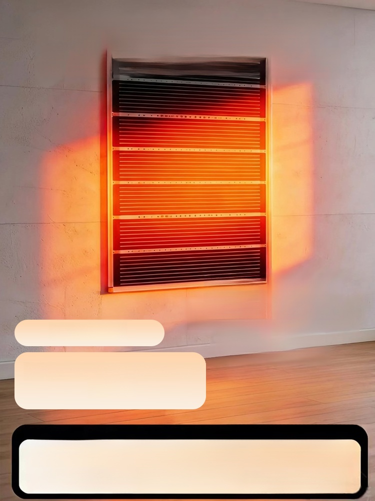 Ścienny promiennik podczerwieni z grafenem i strukturą plastra miodu