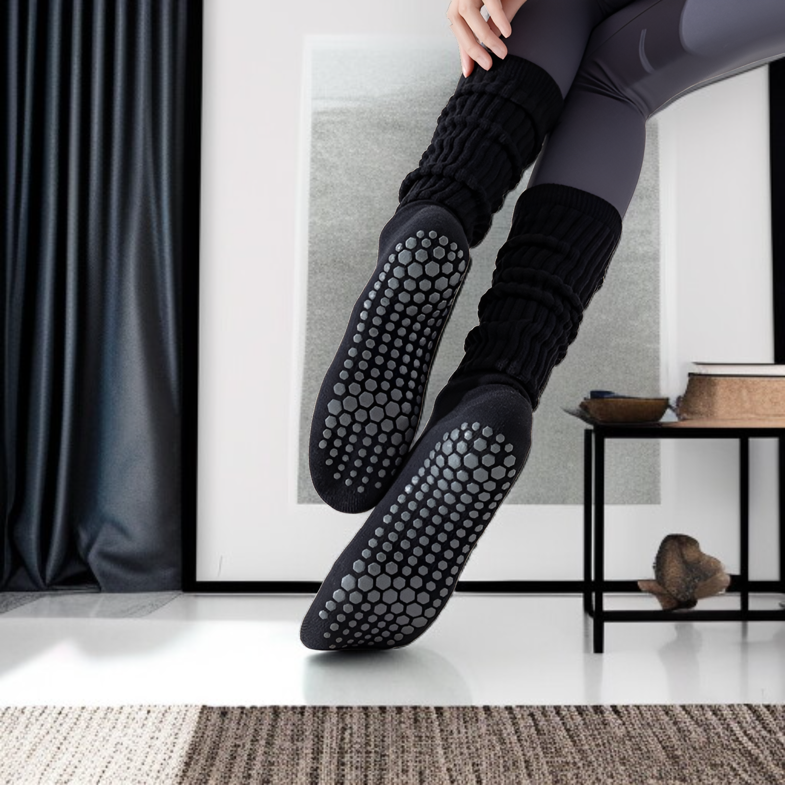 Pończochy z opadającym dekoltem