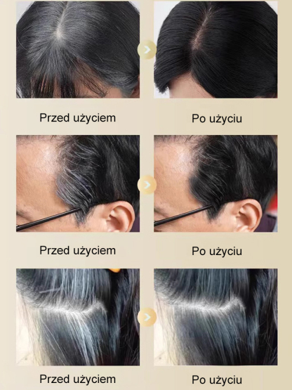 【Kup jeden, drugi gratis】Wodoodporny i odporny na pot sztyft do zakrywania siwych włosów, zakrywa siwe włosy w 1 sekundę