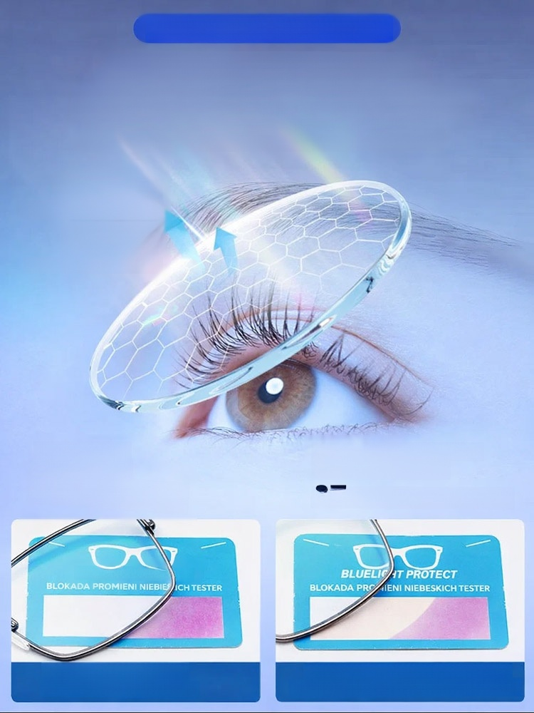 Okulary Do Czytania, Automatycznie Regulowane W Zakresie 100-1000 Stopni, Odporne Na Niebieskie Światło