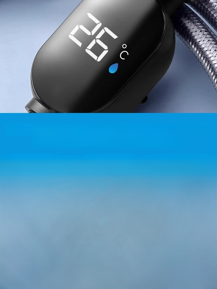 Inteligentny, wodoszczelny wyświetlacz temperatury do słuchawki prysznicowej