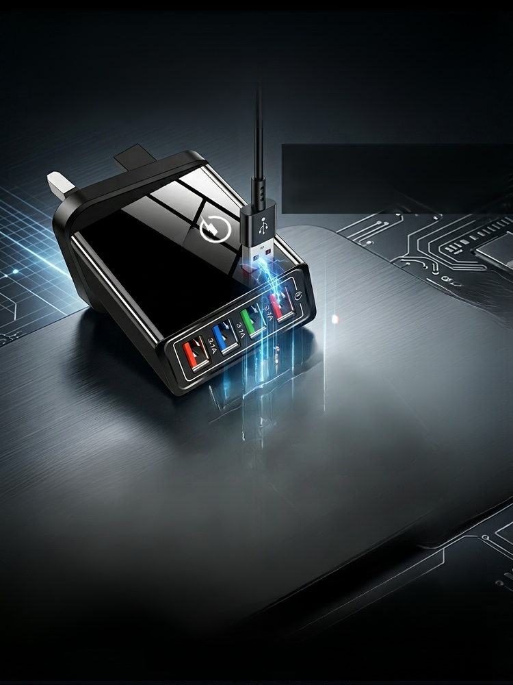 Czterowyjściowa ładowarka podróżna 【poprawa żywotności baterii telefonu】