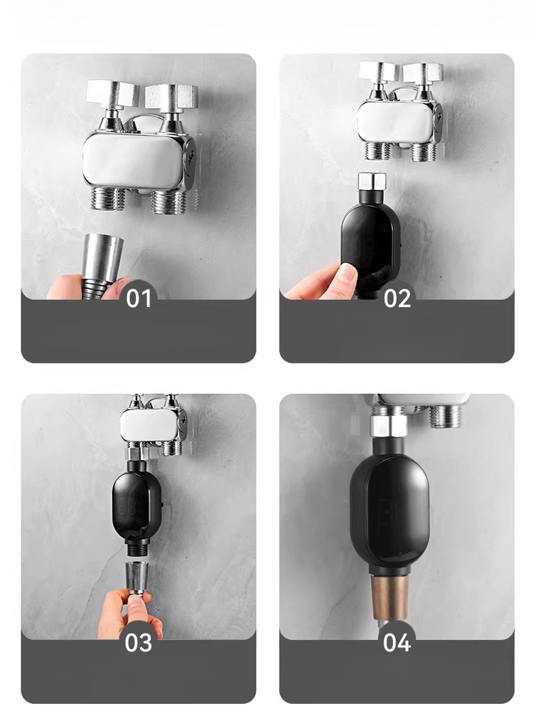 Inteligentny, wodoszczelny wyświetlacz temperatury do słuchawki prysznicowej