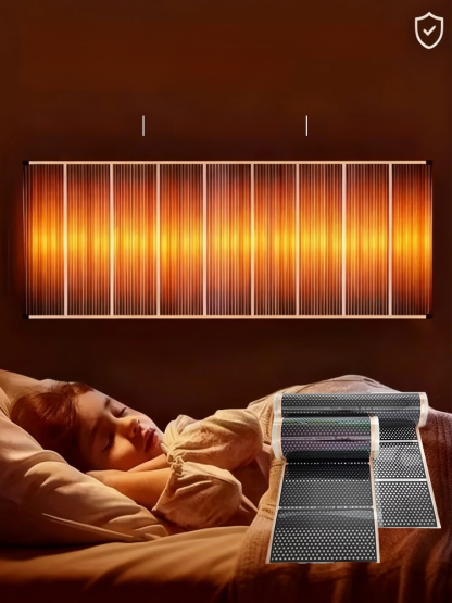 Ścienny promiennik podczerwieni z grafenem i strukturą plastra miodu