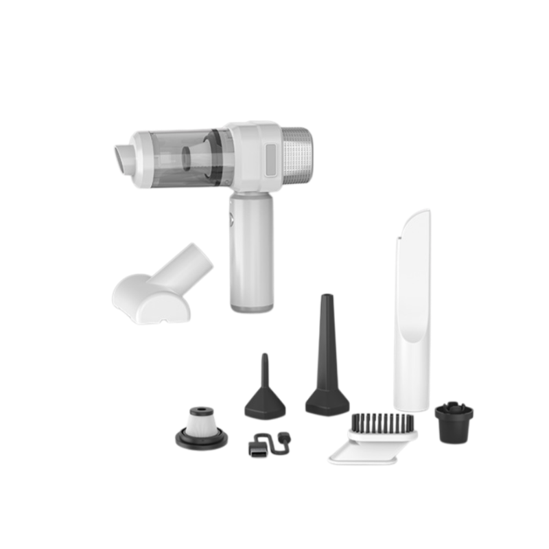 Ręczny bezprzewodowy odkurzacz samochodowy z funkcją ssania i dmuchania