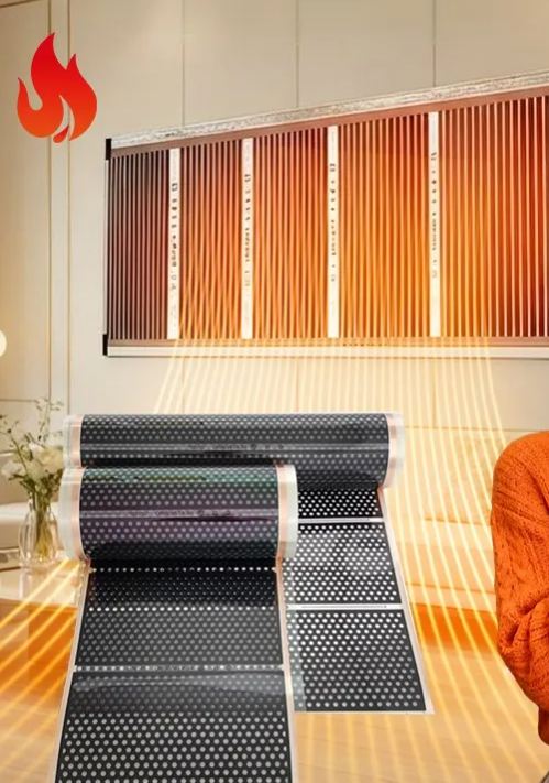 Ścienny promiennik podczerwieni z grafenem i strukturą plastra miodu