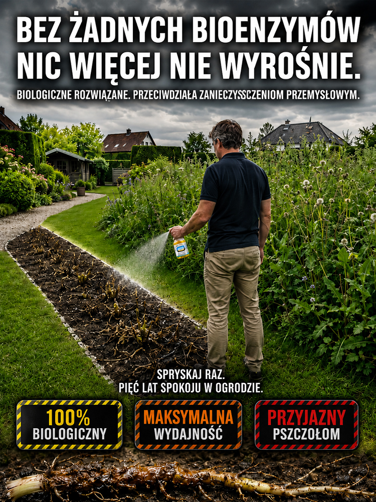 🚀 Enzymatyczny Likwidator Korzeni: 1 aplikacja do 5 lat bez chwastów, No more morderczego pielenia!