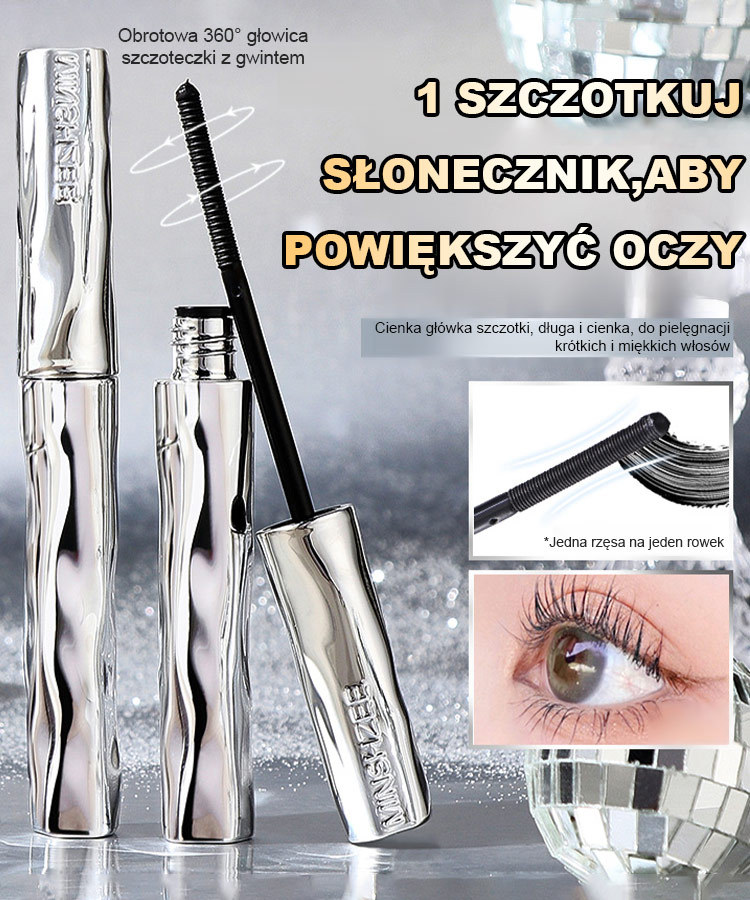 🚀 Rzęsy 3D: 1 pociągnięcie do 2x większych oczu, zapomnij o rozmazywaniu!