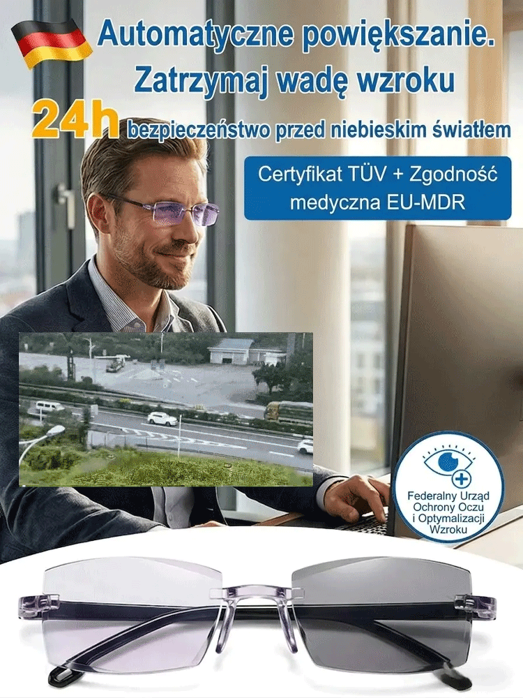 👓⚡ Inteligentne soczewki HD przywracają ostrość 20-latka w sekundę!
