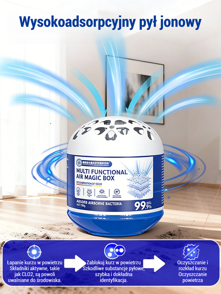 【Dust Buster】Uniwersalny odkurzacz Magic Box【Eliminacja pyłu, sterylizacja i usuwanie zapachów! Czas działania: 20 lat!】