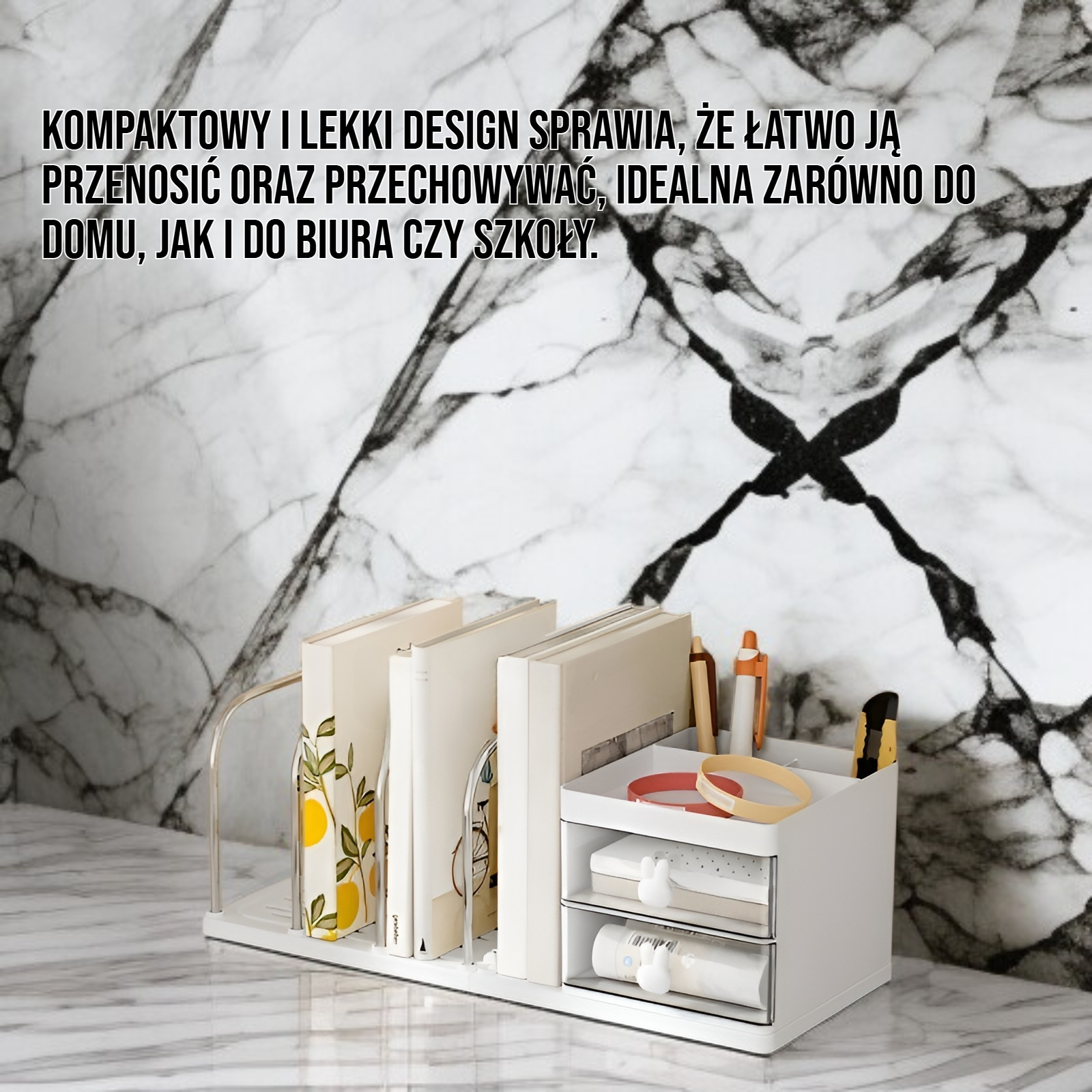 Podstawka pod książki na biurko w nowoczesnym stylu