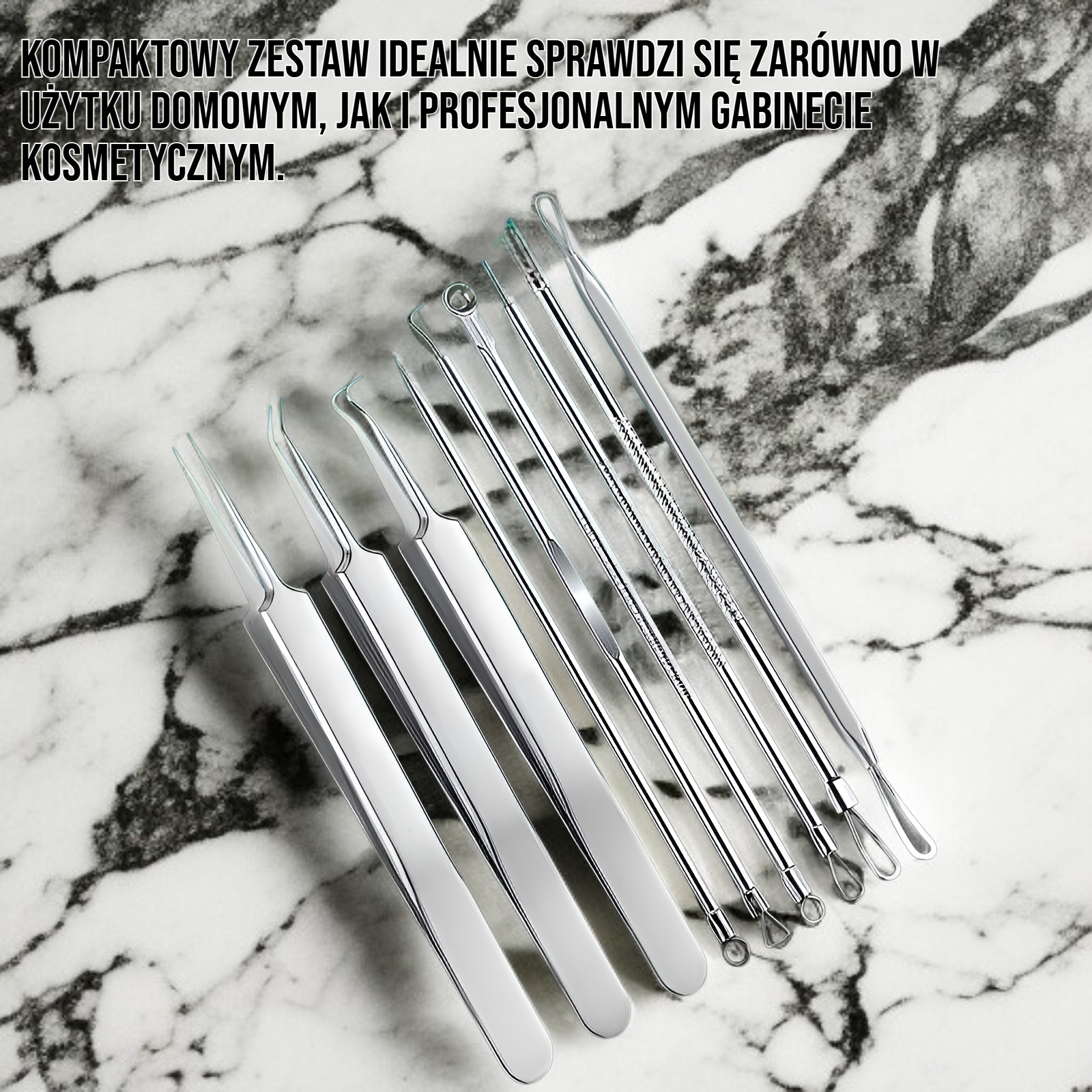 Zestaw igieł do usuwania trądziku ze stali nierdzewnej