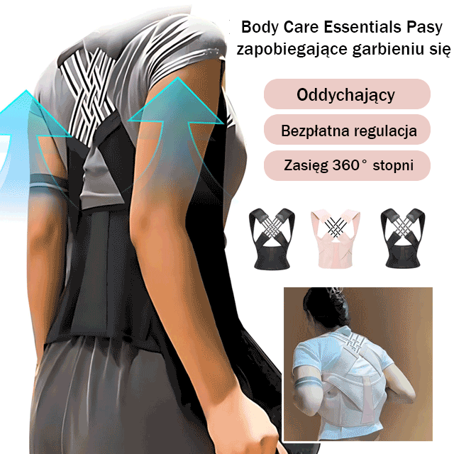 Paski antygarbne Body Care Essentials – popraw swoją postawę i poczuj się pewniej!
