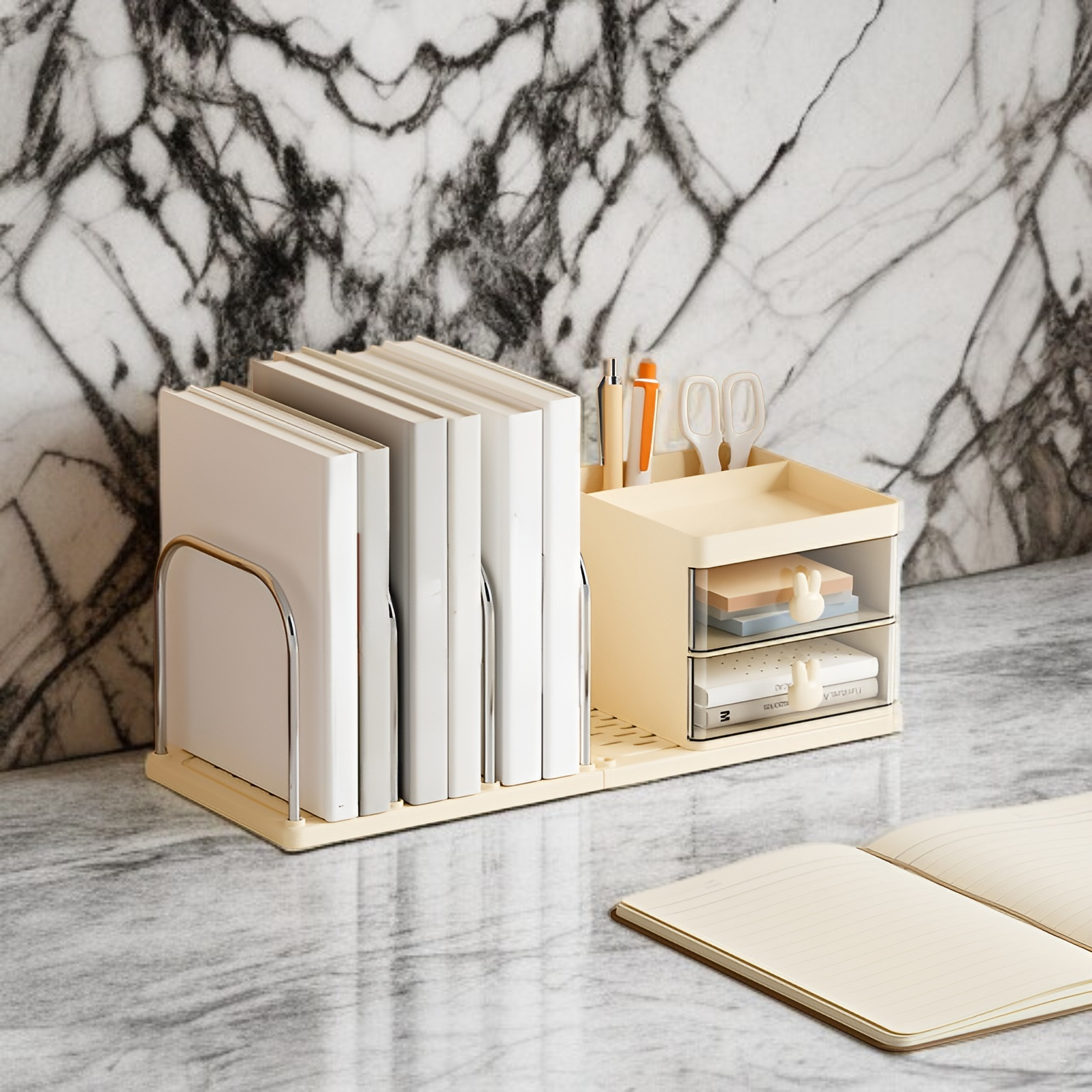 Podstawka pod książki z otwartą książką