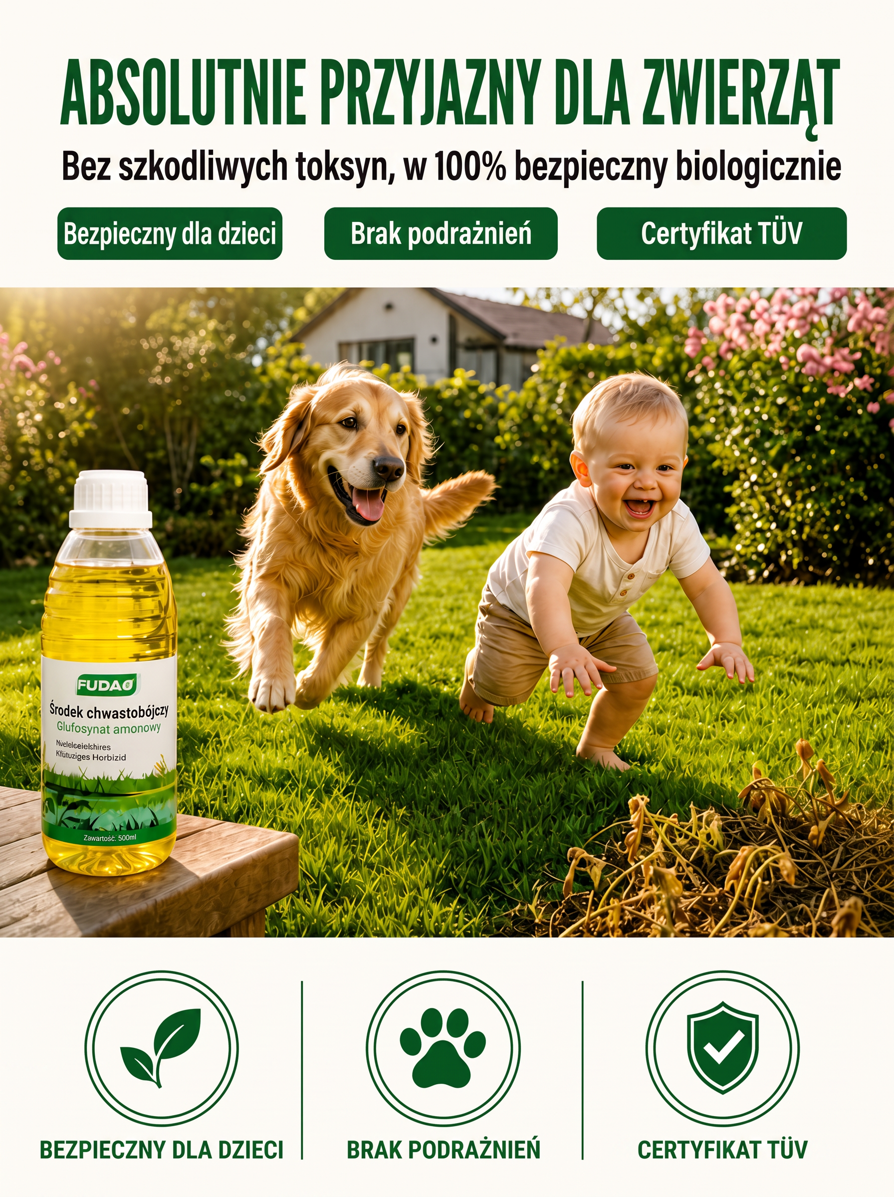 Wyrywanie chwastów na klęczkach to przeszłość! Ekologiczny preparat bez glifosatu (-50%)