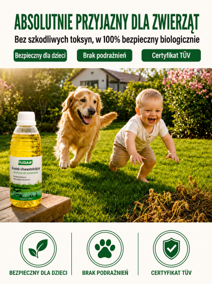Wyrywanie chwastów na klęczkach to przeszłość! Ekologiczny preparat bez glifosatu (-50%)